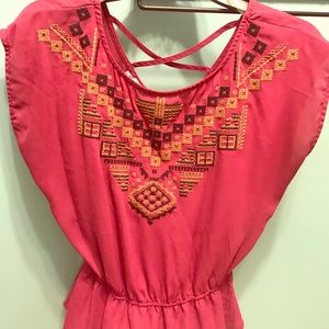 Maurice’s Aztec cinched blouse